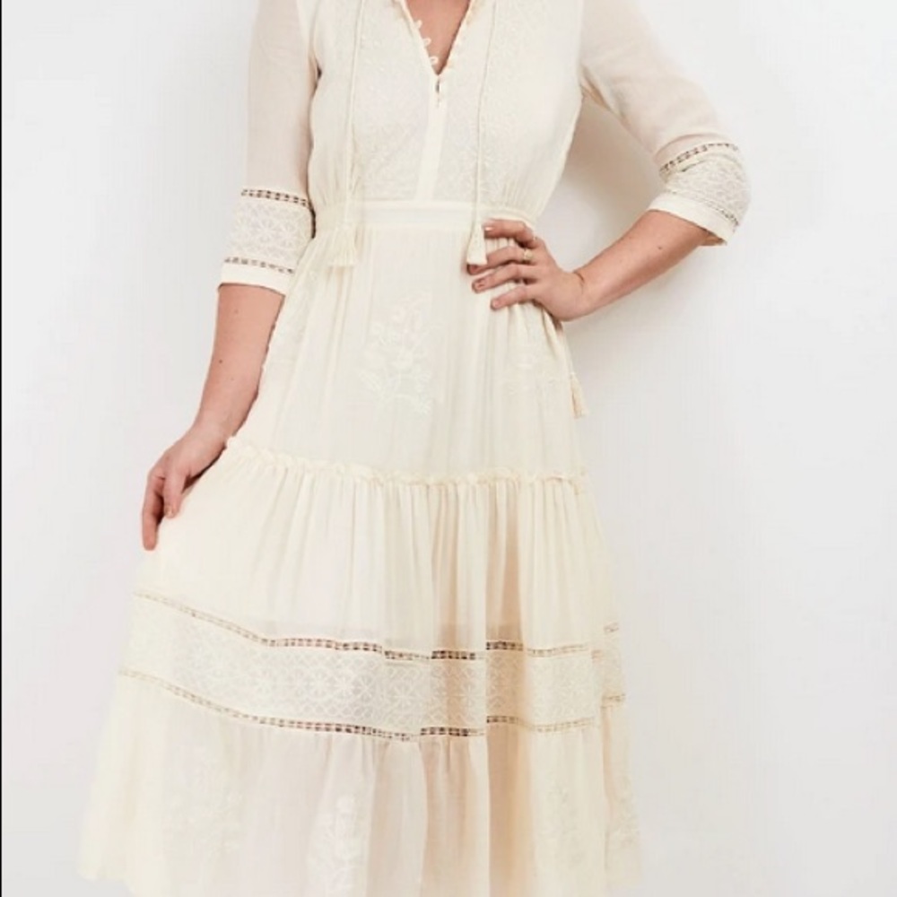 Spell White Lace Maxi Dress - Picture 5 of 8